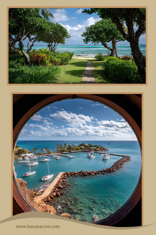 The Grounds & Marina of Banana Cove